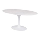 Mesa Saarinen Oval Espírito Santo 180x100cm - Base Branca