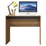 Mesa Computador Para Escritório 90 Cm Marrom Recta Caemmun