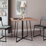 Mesa De Jantar Quadrada 90cm Cr50014 Castanho Peta