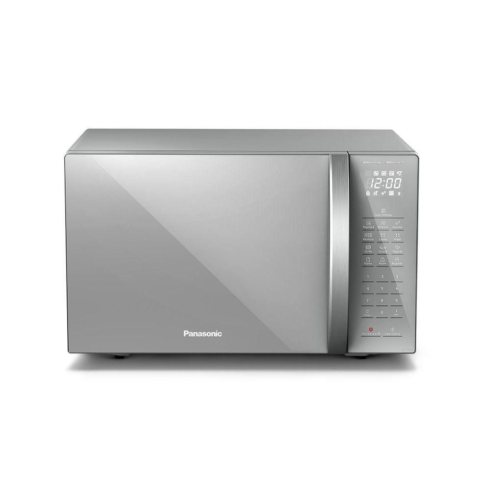 Forno Micro-ondas Espelhado 34 Litros Panasonic Inox 127v