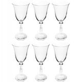 Conjunto De Taças Para Vinho Tinto Bohemia Angela 250 Ml Em Cristal - 6 Peças