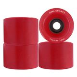 Rodas Para Patins Quad Owl Sports Classic 53mm90a Vermelho