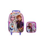 Kit Escolar Frozen Mochila De Rodinha + Lancheira Termica