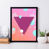 Quadro Decorativo com Moldura Abstract Geometric