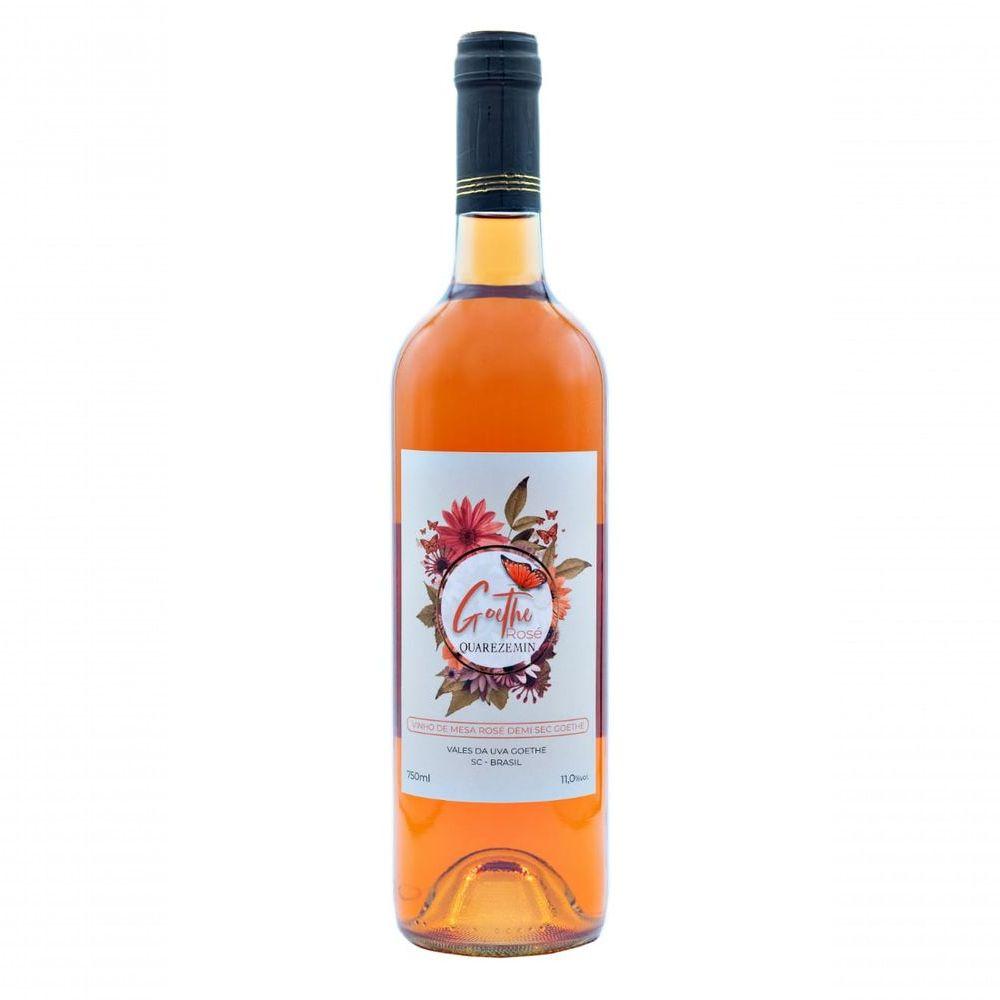 Vinho Rose Goethe Quarezemin Demi Sec 750 Ml