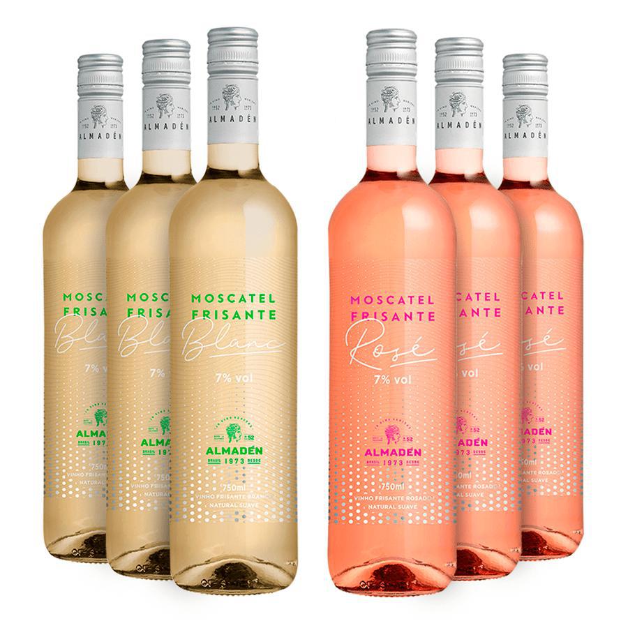 Vinho Almadén Frisante Moscatel Blanc/rosé 750ml 3 Un. Cada