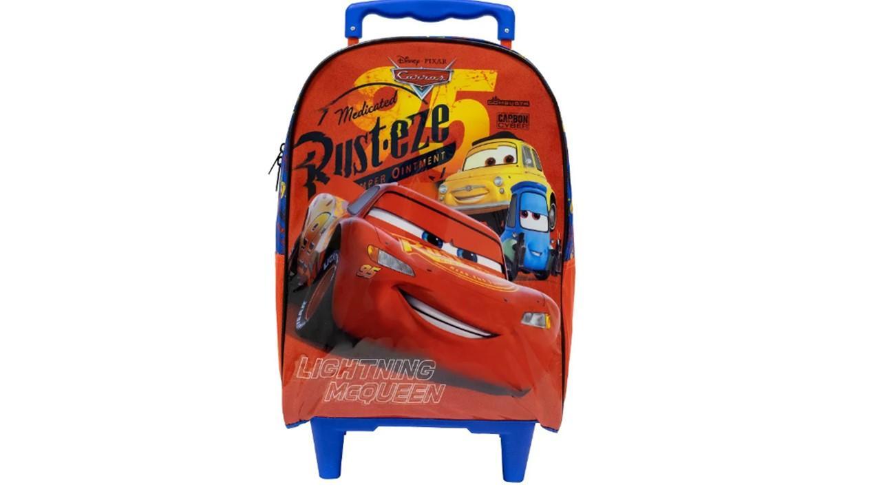 Mochila Escolar De Rodas Carros Mc Queen Original Disney