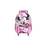 Mochila Escolar De Rodas 3d Minnie Mouse Original Disney