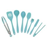 Kit De Utensílios De Silicone Com 8 Peças Verde - Oikos