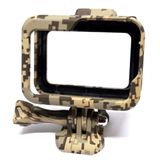 Suporte Armação Moldura Frame Camuflado Cinza Gopro Hero 8