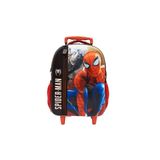 Mochila Escolar De Rodas 3d Spider Man Original Disney