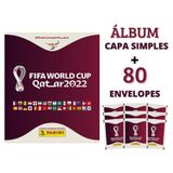 Copa Do Mundo 2022 Album + 80 Envelopes Figurinhas