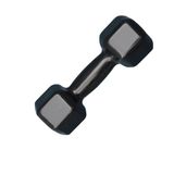 Halter Sextavado Emborrachado 5kg Academia Treino Musculação