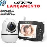 Babá Eletrônica Baby Monitor Vídeo Tela 3.5 Pol. Fhss 2.4ghz