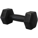 Halter Dumbell Cement Sextavado Bonafit 9kg Preto
