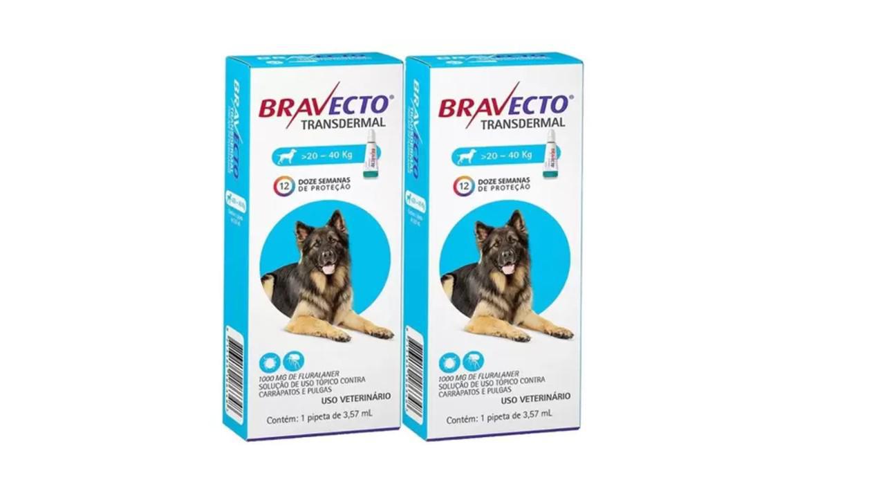 Kit 02 Bravecto Transdermal Cães 1000 Mg 20 A 40 Kg - Carrefour