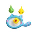 Pescaria De Banho Para Bebes Infantil Com Rede E 3 Bichinhos