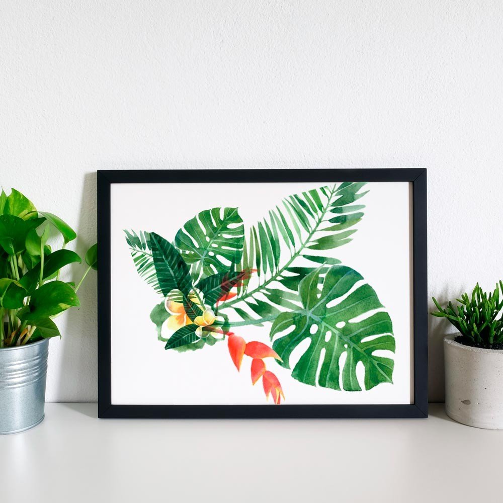 Quadro Decorativo com Moldura Folhagem