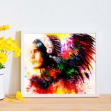 Quadro Decorativo com Moldura Índio Aquarelá