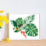 Quadro Decorativo com Moldura Folhagem