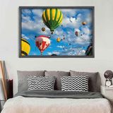 Quadro com Moldura Balloons in the Sky