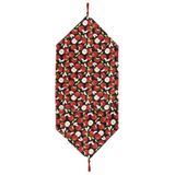 Caminho De Mesa Estampado 1,00m X 46cm Tecido Misto Maçã