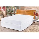 Capa Colchão Impermeável Solteiro King Cama De Viúva Branca