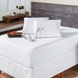 Protetor De Colchão Impermeável Matelado King Branco