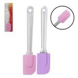 Espatula De Pao Duro De Silicone Cabo Acrilico 24,5x5cm 2 Pç