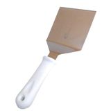 Espátula Para Lanche Aço Inox Curva Chapeiro Cozinha 26X10Cm