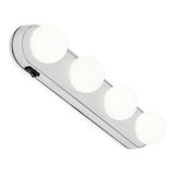 Luz De Espelho Camarim Led 4 Lampadas Portátil Maquiagem