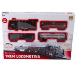 Pista Trem Locomotiva Brinquedo 3 4 5 6 7 8 9 Anos Som Luz