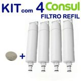 Kit 4 Filtro Refil Consul Para Purificador De Água Cpc34ab