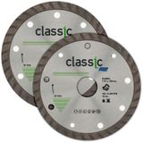 Disco de Corte Diamantado 4.3/8 POL 110x20 MM Turbo Classic Kit 2 Unidades NORTON
