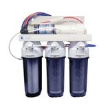 Filtro Osmose Reversa+deio +bomba Pressurizada 100gpd C/ Nfe Todo Transparente