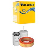 Kit Troca De Filtros Saveiro 1.6 1.8 8v Álcool 82 A96 Tecfil