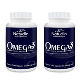 Ômega 3 Natuclin - 100 Cápsulas - 500mg - 2 Frascos