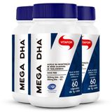 Kit 3 Mega Dha 1000mg Vitafor 60 Cápsulas