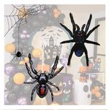 Kit 06 Enfeite Aranha Papel Mural Decoração Festa Halloween