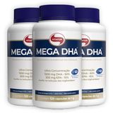 Kit 3 Mega Dha 1500mg Vitafor 120 Cápsulas