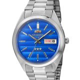 Relogio Orient Masculino Automatico Prata Azul 469wa3f A1sx