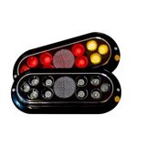 Par Lanterna Led Carretinha Reboque Barco Prova D&#39;água