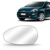 Lente Retrovisor Com Base Punto 07 Em Diante Lado Esquerdo