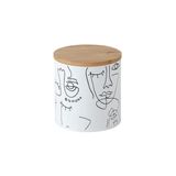 Lata Porta Condimento Alimento Hermética 900ml Branco Line