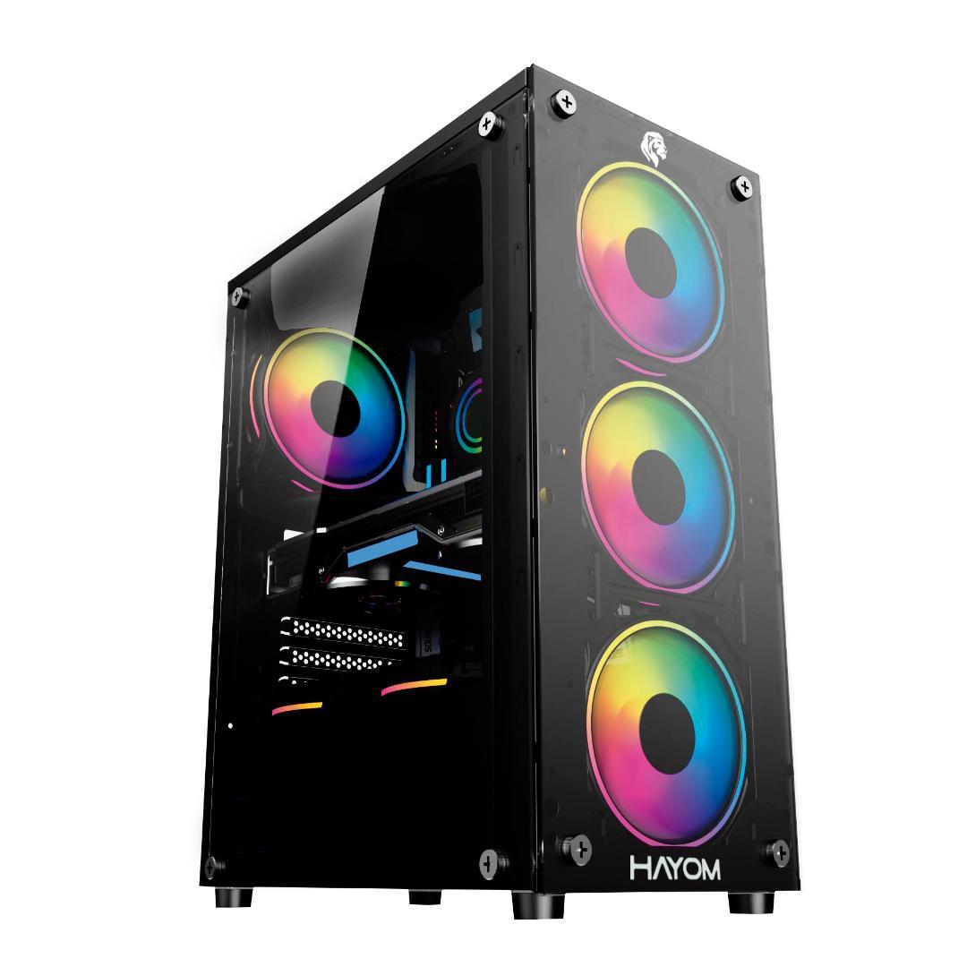 Gabinete Gamer Gb1749 Hayom Com 4 Fans Mid Tower