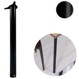 Pe De Mesa Aço Preto 60x730mm Com Regulagem Hardt