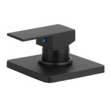 Misturador Monocomando Chuveiro Quadrado Preto 1/2&#39; Completo