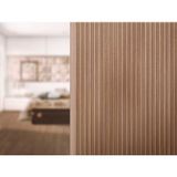 Painel Ripado Em Barra 285x109cm 3,10m² Mdf Ruffino Sucupira