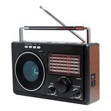 Radio Retro Recarregavel Lelong Le 609 Pen Driva Am/fm/sw