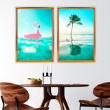 Quadro com Moldura Chanfrada Beach